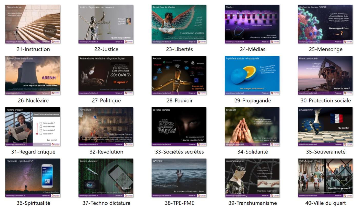 Cartes postales Ensemble Pour les Libertés