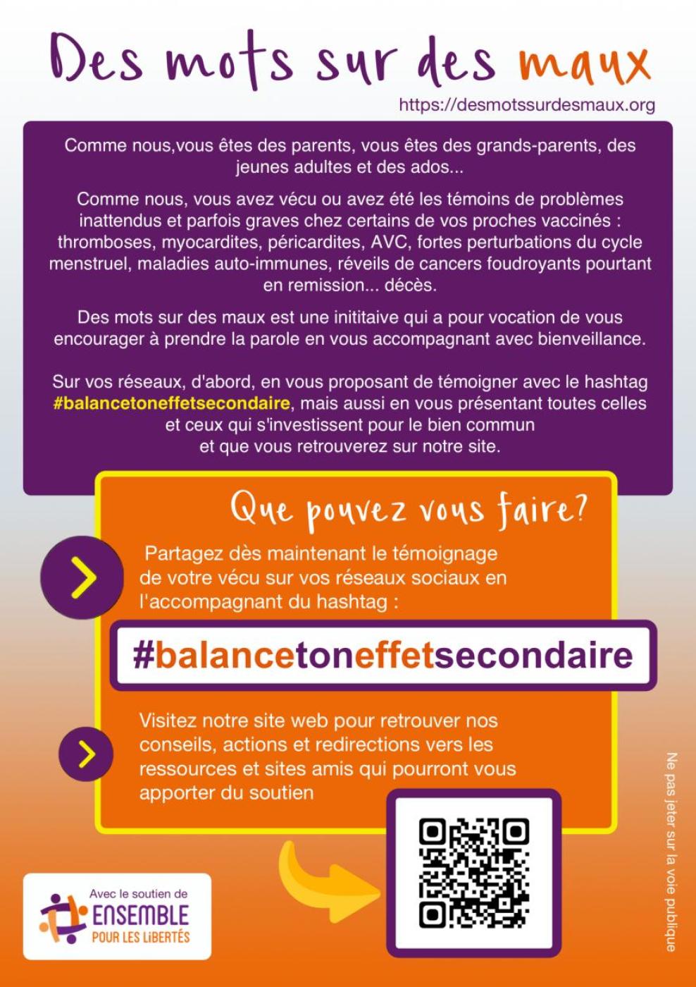 flyer EPL des mots sur des maux