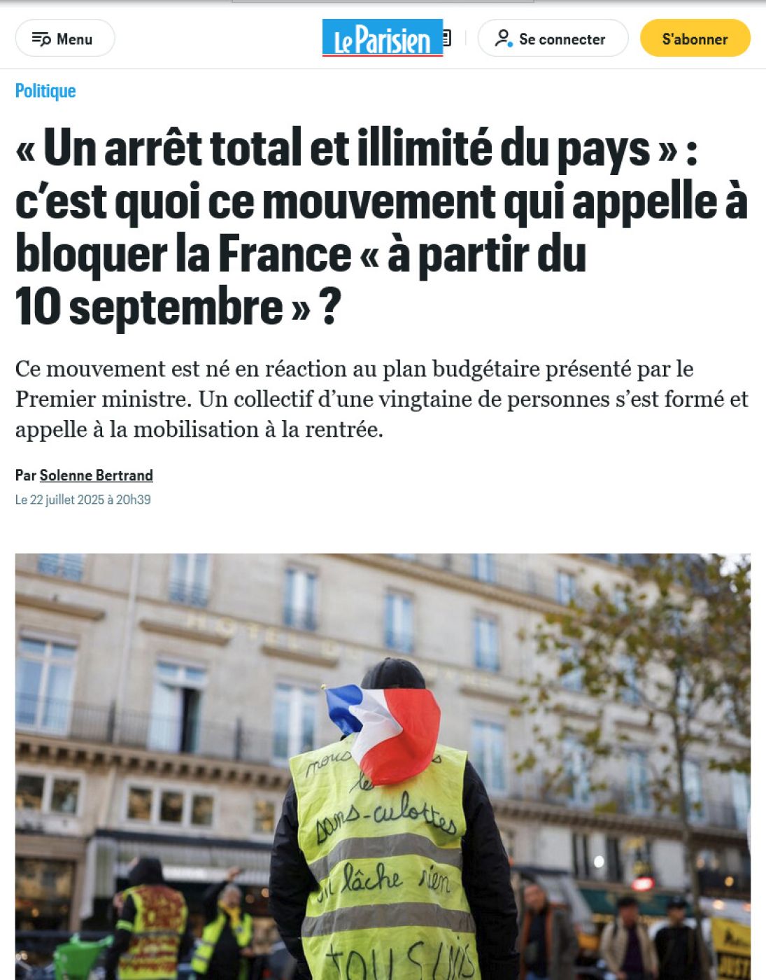 Blocage France