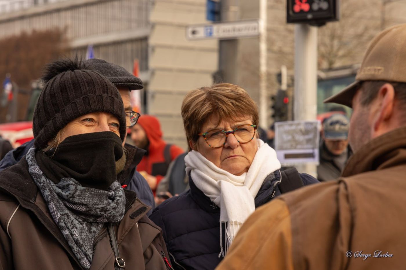 Ensemble pour les Libertés devant le Parlement européen en soutien aux agriculteurs