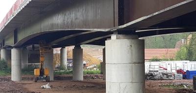 Viaduc de Kolbsheim en cours de construction