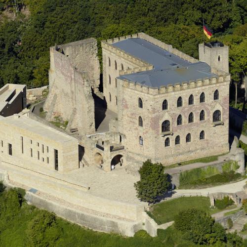 vue aerienne du hambacher schloss